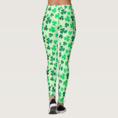 Leggings Green Shamrock Leaf Irlande Irish St Patrick's Day (Dos)