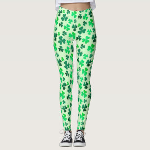 Leggings Green Shamrock Leaf Irlande Irish St Patrick's Day