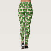 Leggings Green Slate Chalkboard école de mathématiques (Dos)