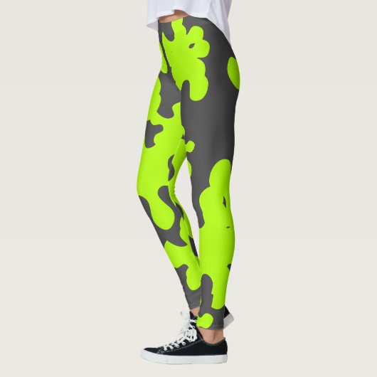 Leggings green slime fusain gris fun (Gauche)