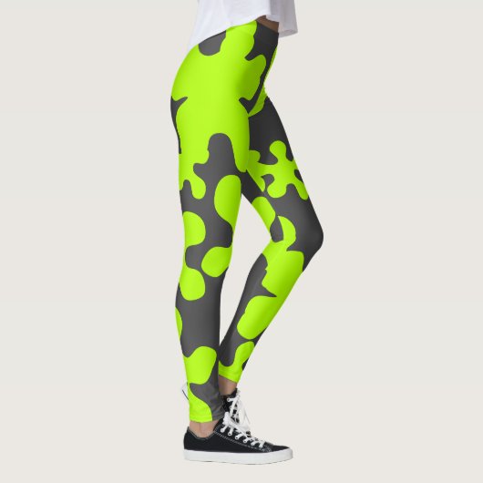 Leggings green slime fusain gris fun (Droite)