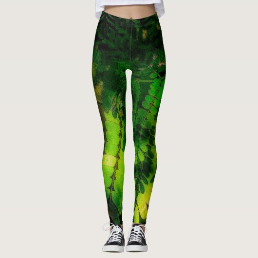Leggings Greens feuillus (Devant)