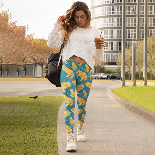 Leggings Grenouille jaune