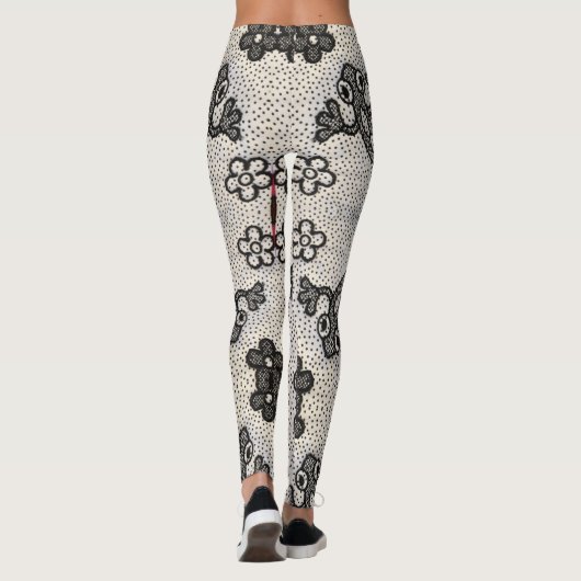 Leggings Grenouille verte Boho élégant (Dos)