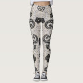 Leggings Grenouille verte Boho élégant (Devant)