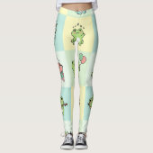 Leggings Grenouilles avec de petits loisirs (Devant)