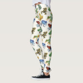 Leggings Grenouilles sur blanc naturel (Gauche)