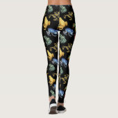 Leggings Grenouilles sur noir (Dos)