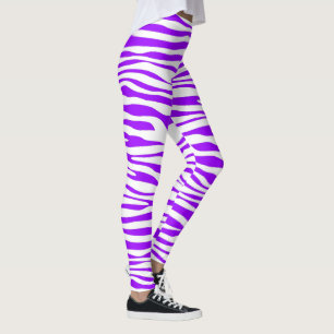 Leggings Grève du zèbre pourpre