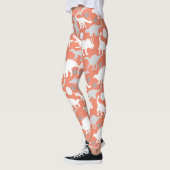 Leggings Grey Dino Motif Orange BG (Gauche)