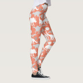 Leggings Grey Dino Motif Orange BG (Droite)