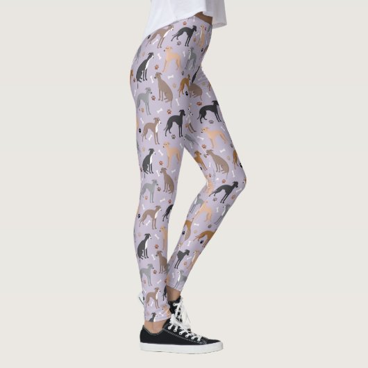 Leggings Greyhound Dog Bones and Paws (Droite)