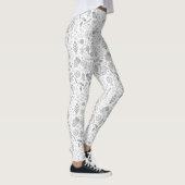 Leggings Gribouillage de White Christmas (Droite)