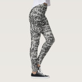 Leggings Gribouillage Grunge Urbain (Droite)