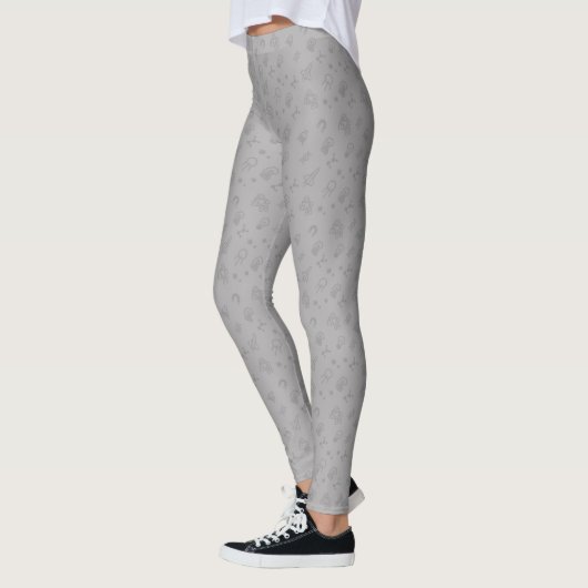 Leggings Griffonnages de l'espace et de la Science (Gauche)