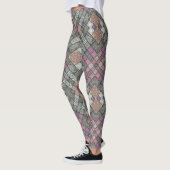LEGGINGS - Grijs-roze-bruin Mandala Design (Links)