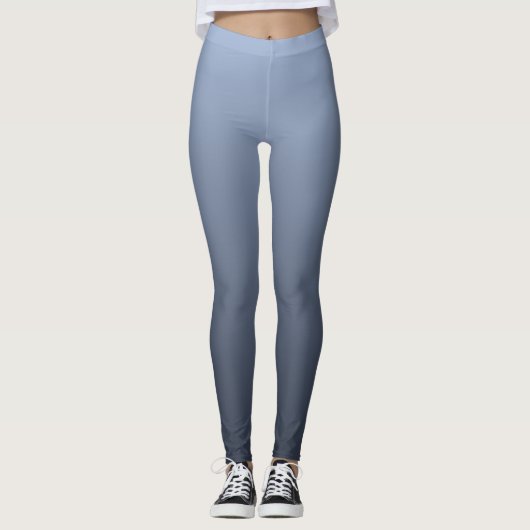 Leggings grijze gradiënt vervagen (Voorkant)