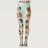 Leggings grille de coiffures des années 1960 (Devant)