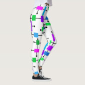 Leggings Grille de couleurs cool (Droite)