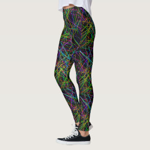 Leggings Grille infinie de Neon Crosshatch