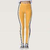 Leggings Grille Jersey Gold, White & Black Sport - DO-IT-YO (Devant)