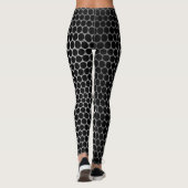 Leggings Grille noire et acier (Dos)
