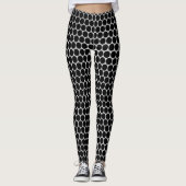 Leggings Grille noire et acier (Devant)