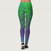 Leggings Grille verte 2 côtés 01.b Violet BG (Dos)