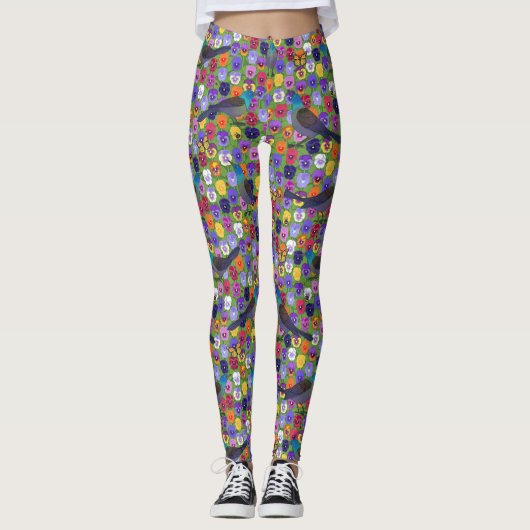Leggings grilles et panneaux (Devant)