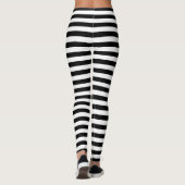 Leggings Grilles rayées noir blanc original (Dos)