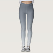 Leggings Gris argenté profond à tons clairs (Devant)