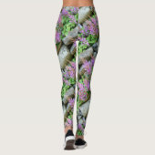Leggings gris astilbe rose (Dos)