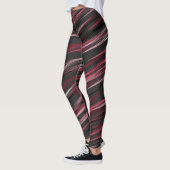 Leggings Gris avec stries roses (Gauche)
