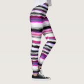 Leggings Gris, blanc et rose Abstrait (Droite)