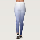 Leggings Gris bleu blanc Gradient Geometry Mesh Nom personn (Dos)