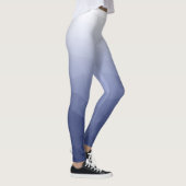 Leggings Gris bleu blanc Gradient Geometry Mesh Nom personn (Droite)
