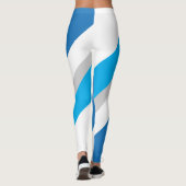 Leggings Gris Bleu Blanc rayé (Dos)