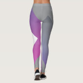 Leggings gris bleu Fuchsia (Dos)