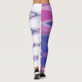 Leggings gris bleu Fuchsia (Dos)