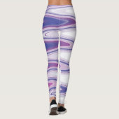 Leggings gris bleu Fuchsia (Dos)