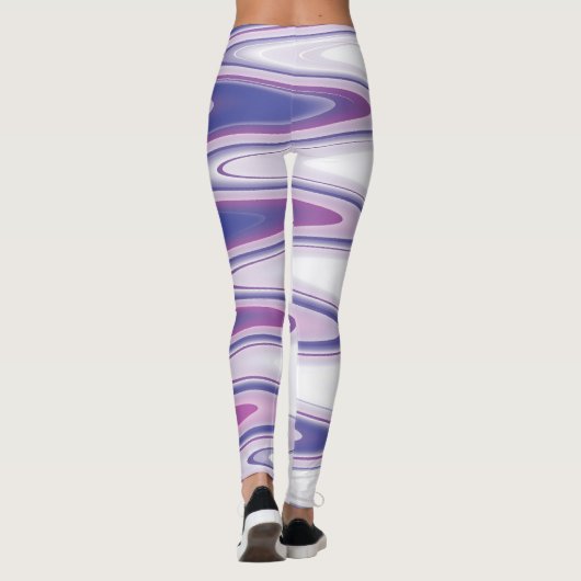 Leggings gris bleu Fuchsia (Dos)