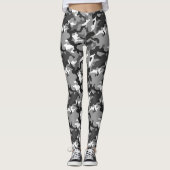 Leggings gris camouflage (Devant)