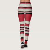 Leggings Gris complexes - Rouge, gris, noir et blanc os (Dos)