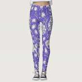 Leggings Gris en violet (Devant)