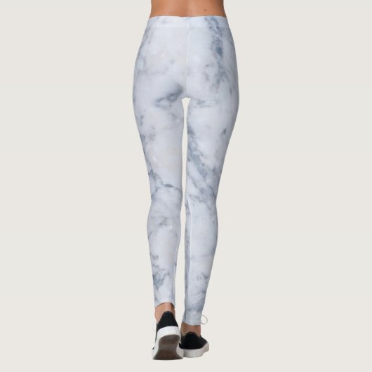 Leggings Gris et blanc (Dos)