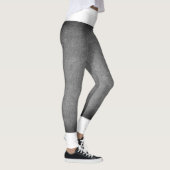 Leggings Gris Et Blanc Noir (Droite)