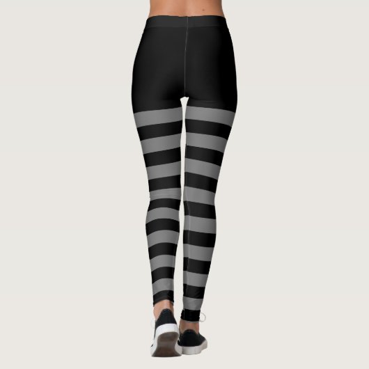 Leggings Gris et noir (Dos)