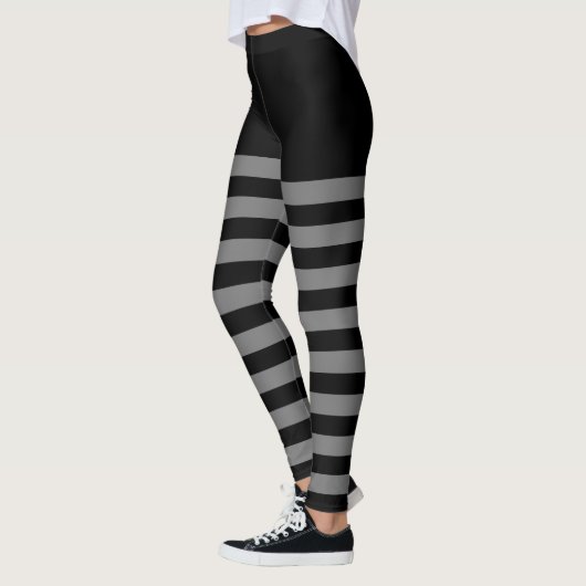 Leggings Gris et noir (Gauche)