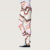 Leggings Gris et rose ondulé (Gauche)