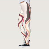 Leggings Gris et rose ondulé (Gauche)